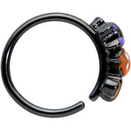 20G 1/4 Black Boo Party Halloween Nose Hoop