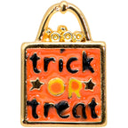20G 1/4 Trick or Treat Orange Halloween Nose Bone