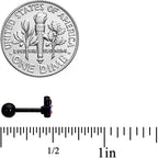 16G 1/4 Black Boo Party Halloween Cartilage Tragus Earring