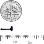 20G 1/4 Black Boo Party Halloween Nose Bone