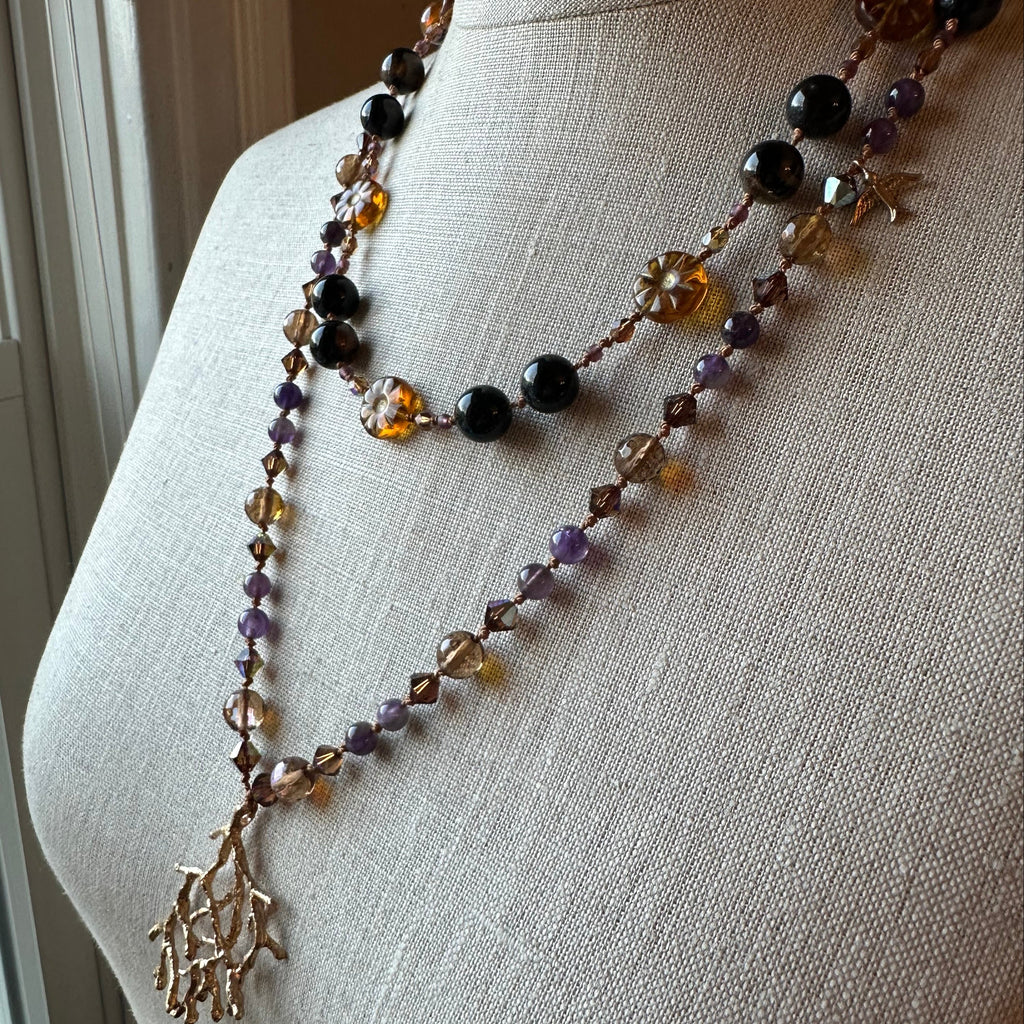 Amethyst Larksong Long Necklace
