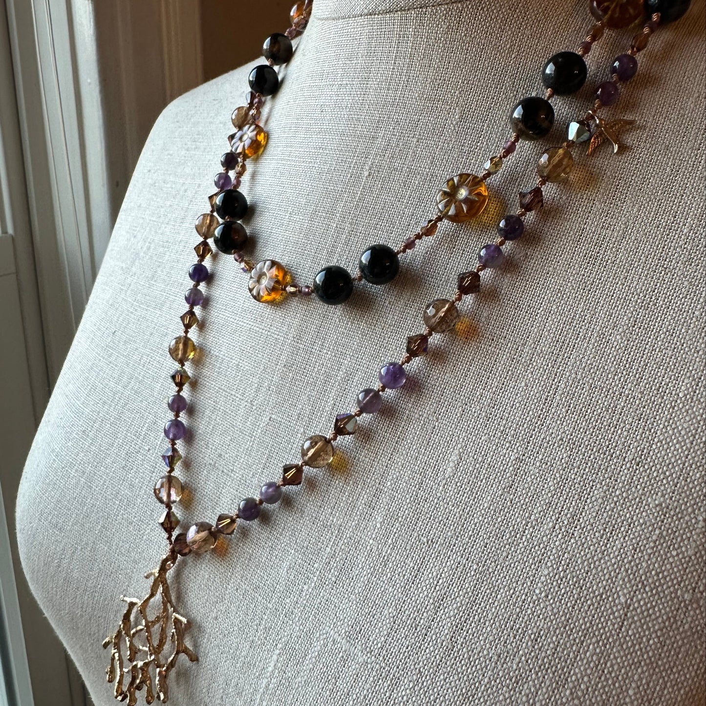 Amethyst Larksong Long Necklace