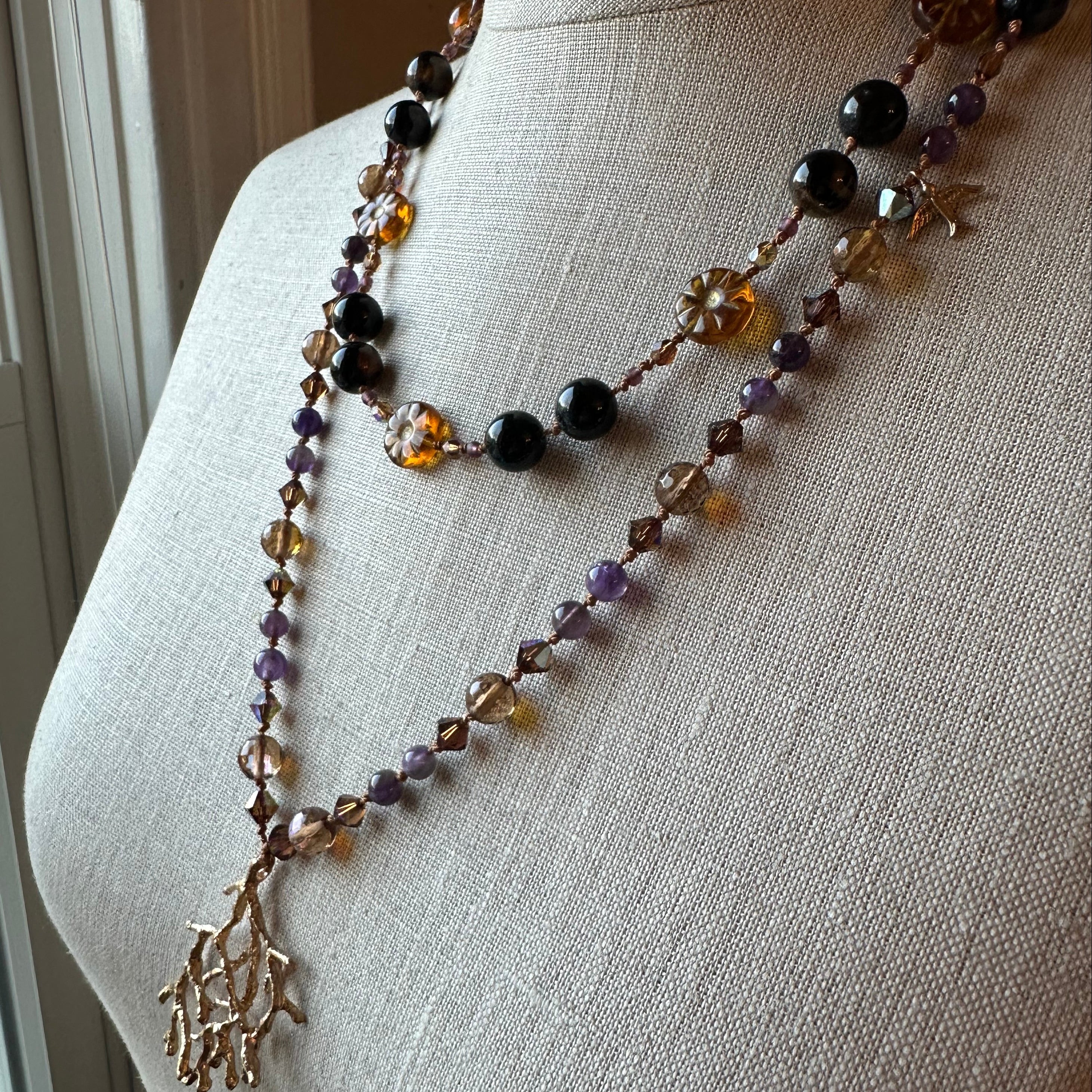Amethyst Larksong Long Necklace