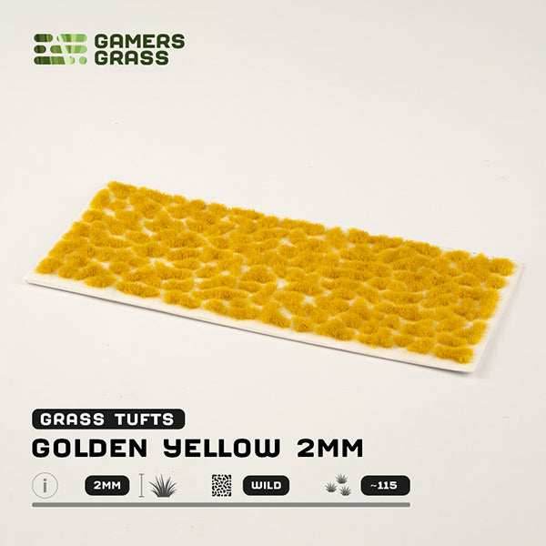 Gamers Grass Tufts: Golden Yellow 2mm- Wild - 