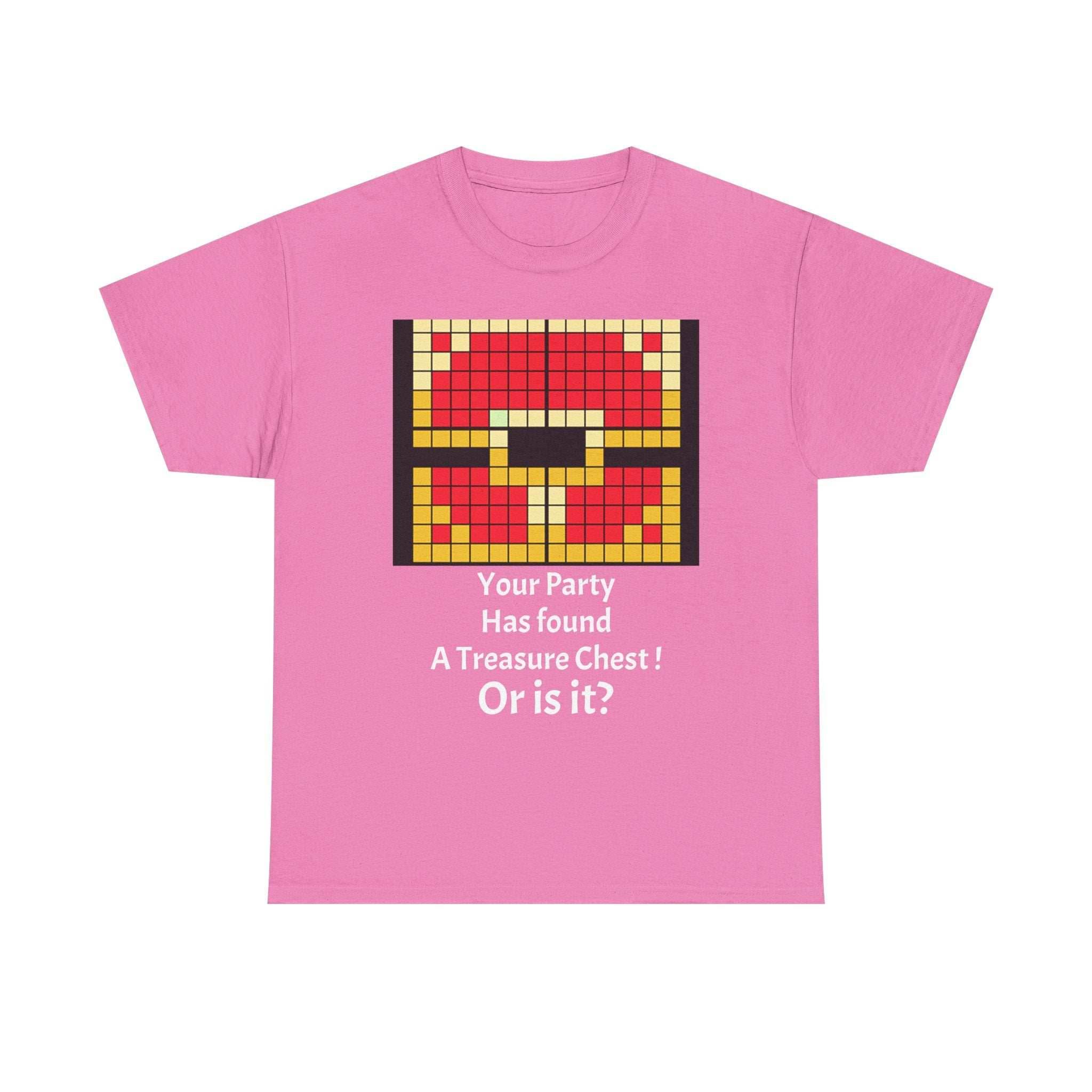 Your party has found a treasure chest! Unisex Heavy Cotton Tee - Azalea / S