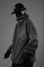 HiH33 Grey Utility Hoodie - Grey / M