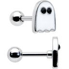 16G 1/4 Glow in Dark Skull Ghost Halloween Cartilage Set of 3