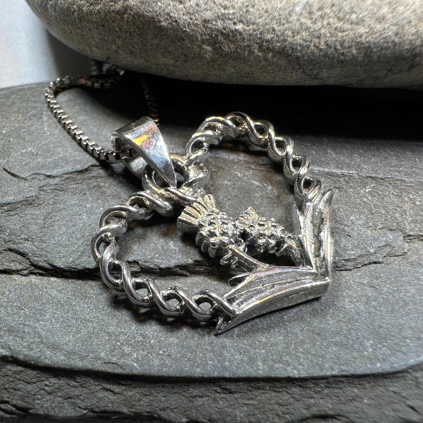 Rose & Thistle Luckenbooth Necklace