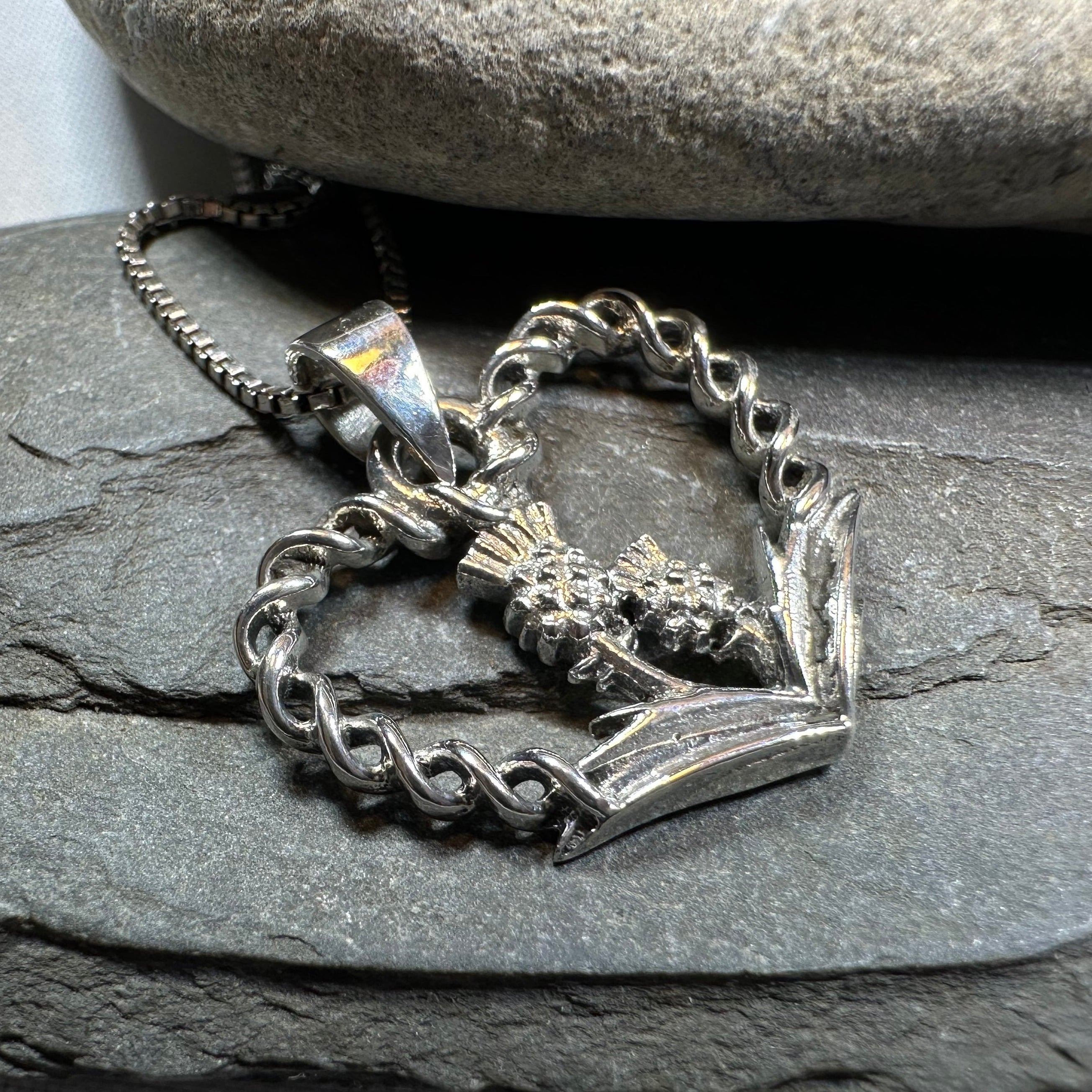 Rose & Thistle Luckenbooth Necklace