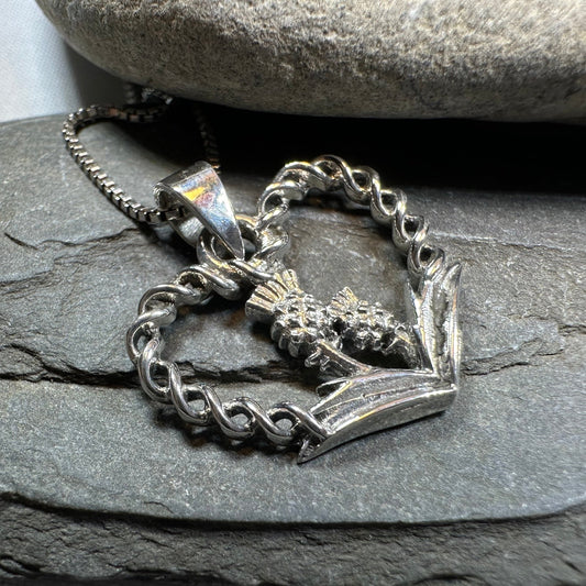 Rose & Thistle Luckenbooth Necklace