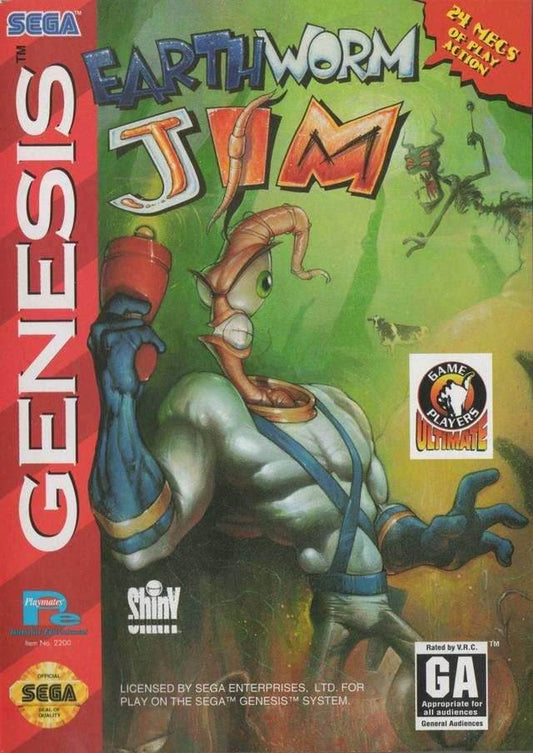 Earthworm Jim (Sega Genesis) - Game Manual Only
