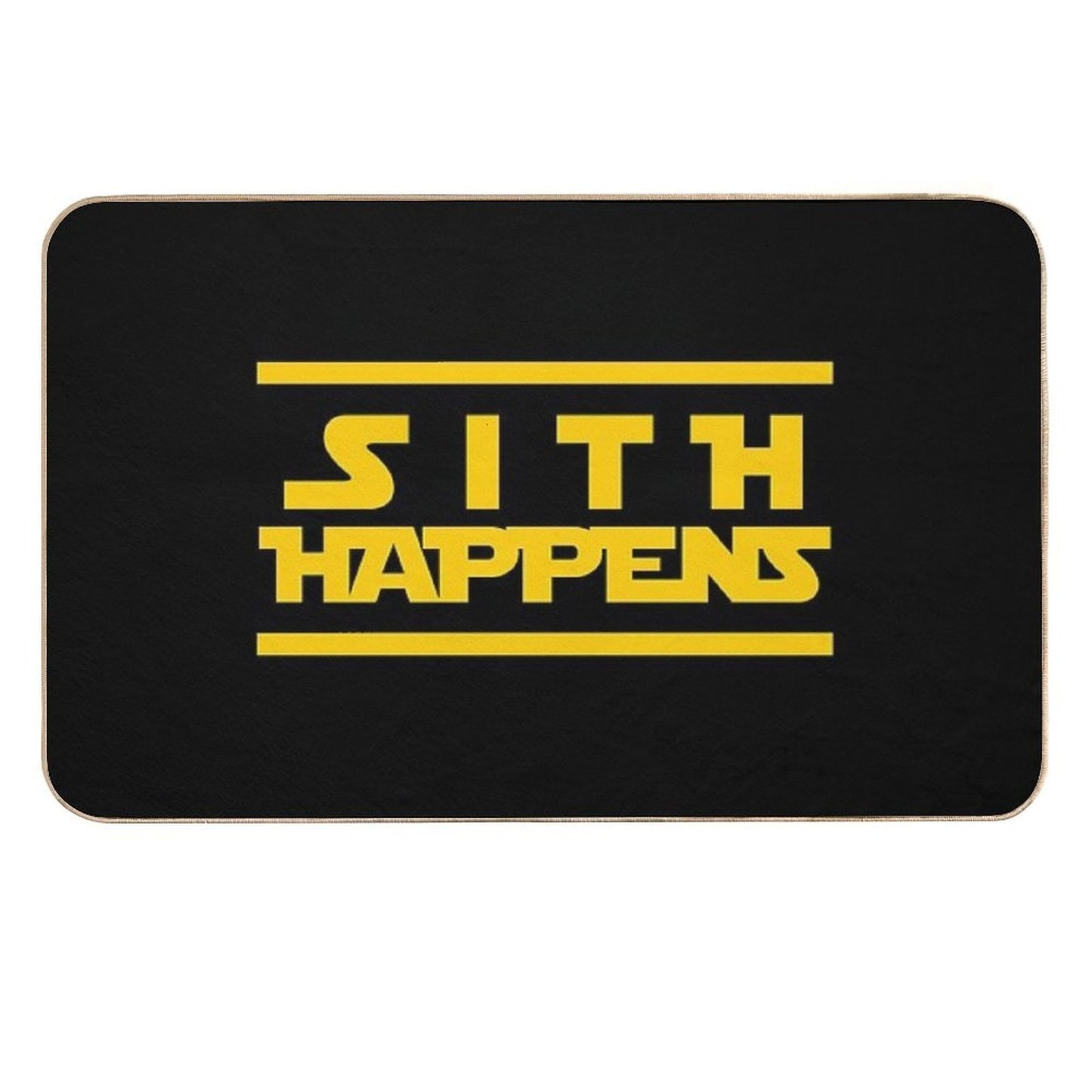 The SITH HAPPENS Design  Easy Maintenance Bath Mat