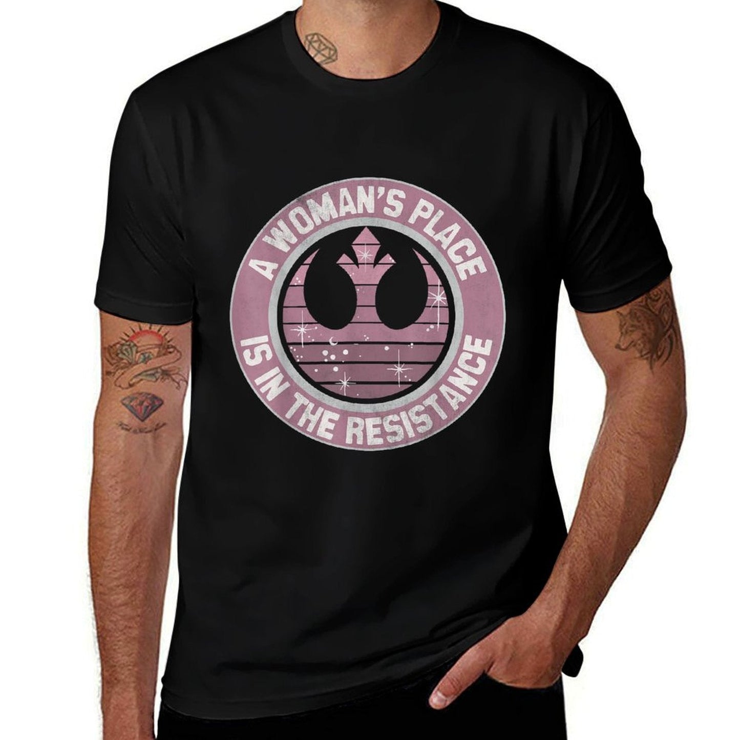 Star Wars Resistance Galaxy Crest  Fade-proof Color T-Shirt