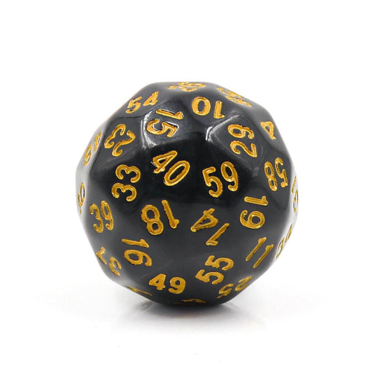 D60-Black Opaque w/Yellow Numbers - 