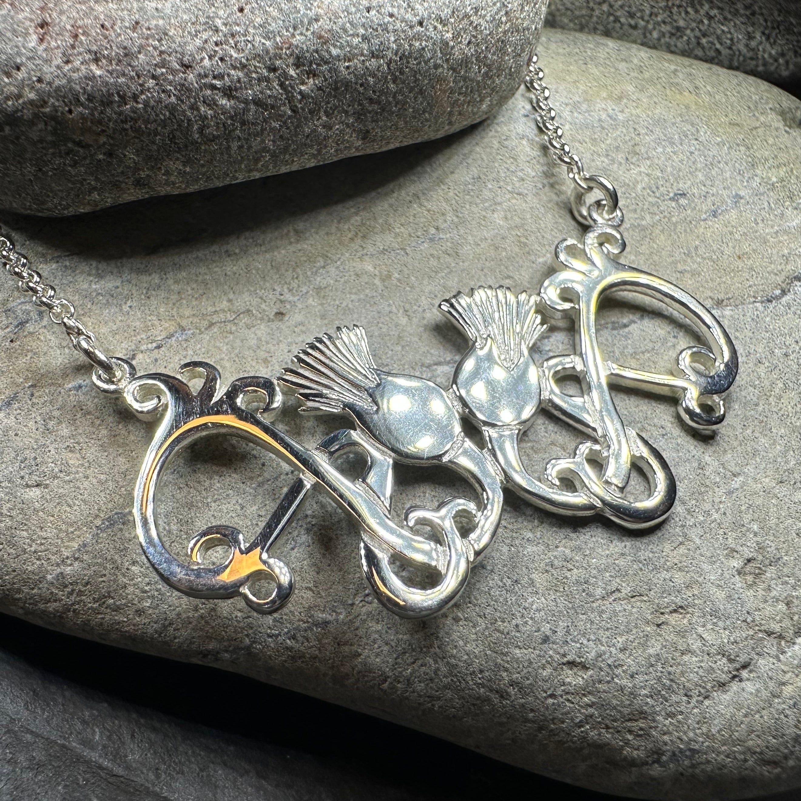 Scottish Meadow Thistle Necklace