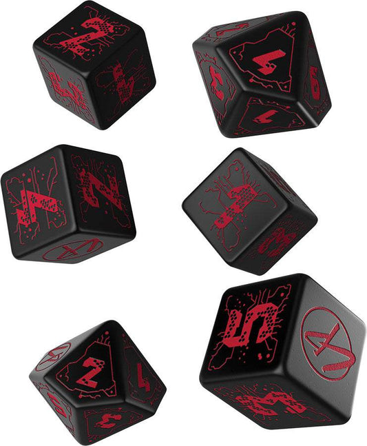 Cyberpunk RPG Red Essential Dice Set - 
