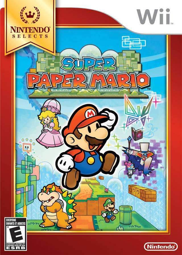 Super Paper Mario: Nintendo Selects (Wii) - Game Manual Only