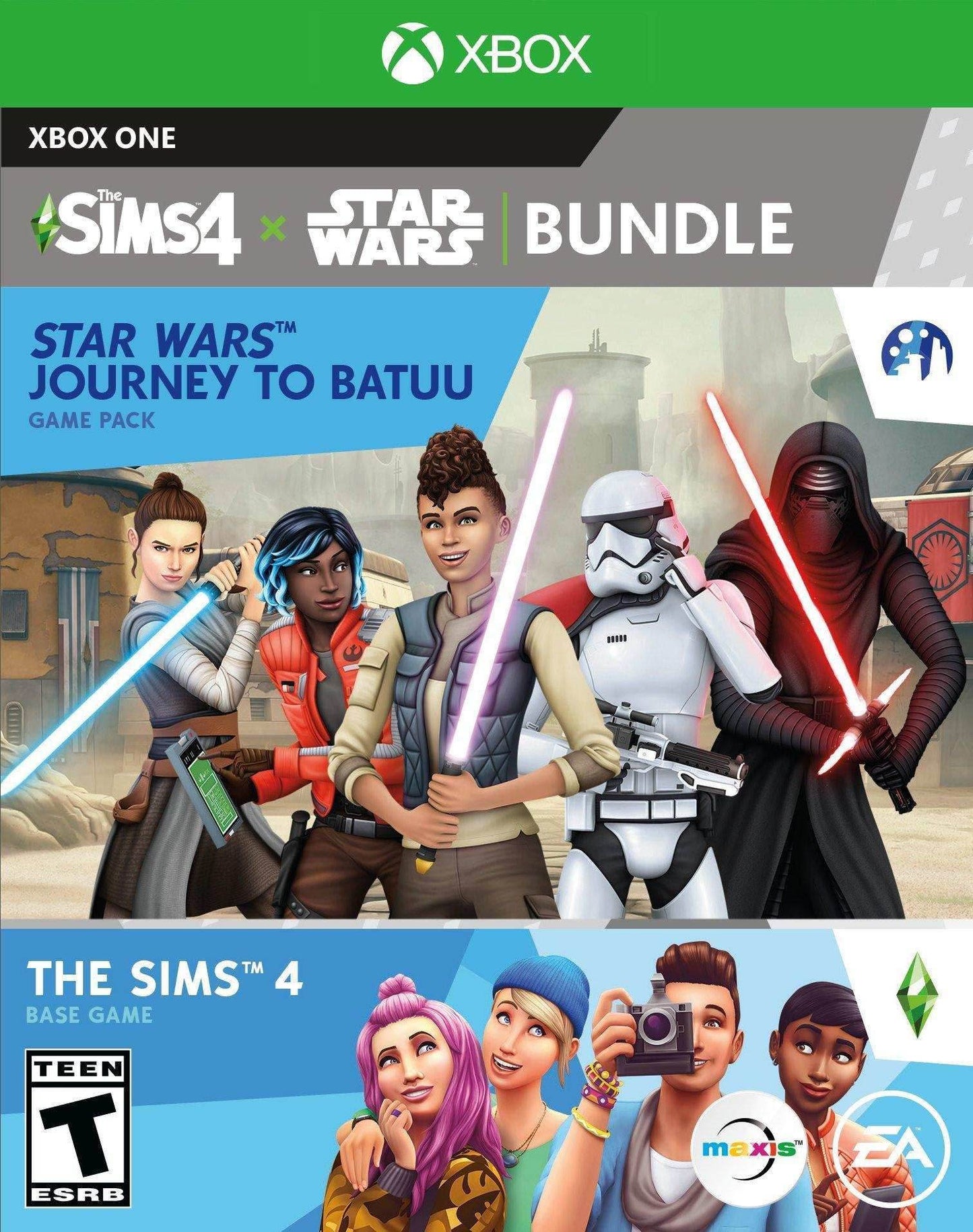 The Sims 4 + Star Wars Bundle (Xbox One) - Game Manual Only