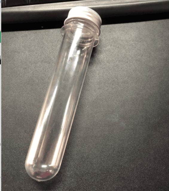 Plastic Dice Tube Vial // Can Hold 7-Dice Set // Test Tube - 