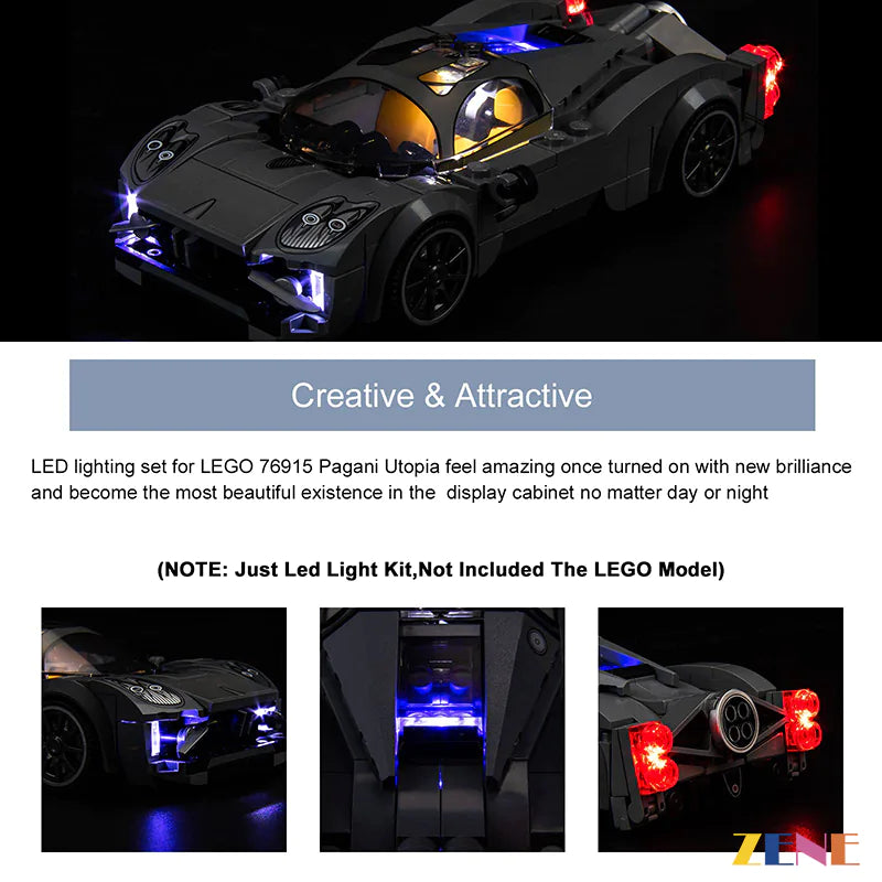 LEGO Pagani Utopia #76915 Light Kit