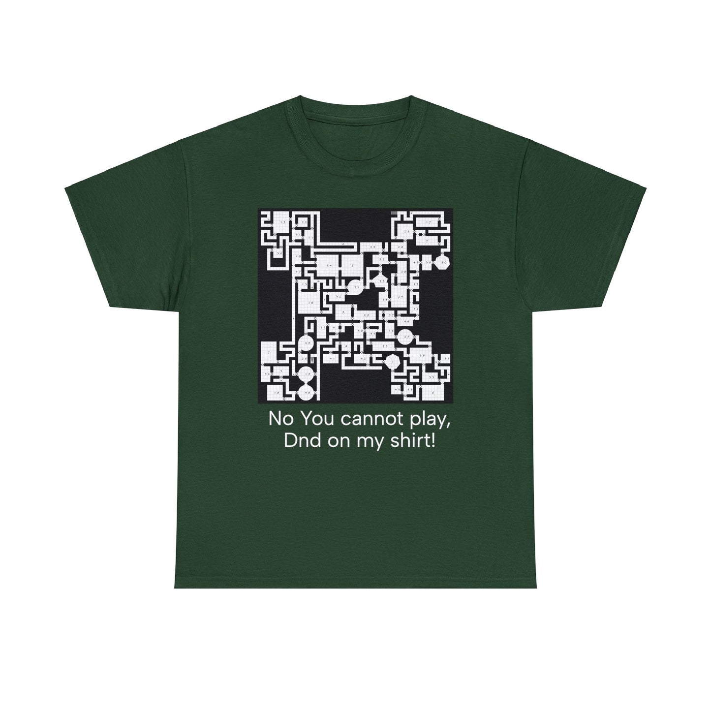 No you cannot play dnd on my shirt Unisex Heavy Cotton Tee-DungeonDice1