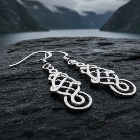 Iorna Celtic Dragon Earrings
