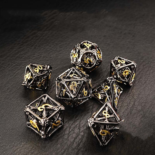 Simple Hollow Board Game Dice Set-DungeonDice1