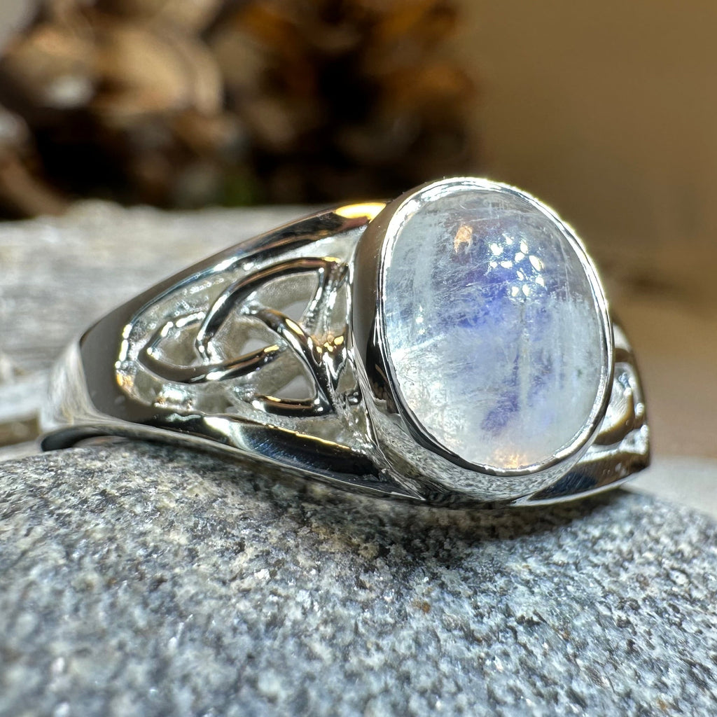 Daviana Moonstone Signet Ring