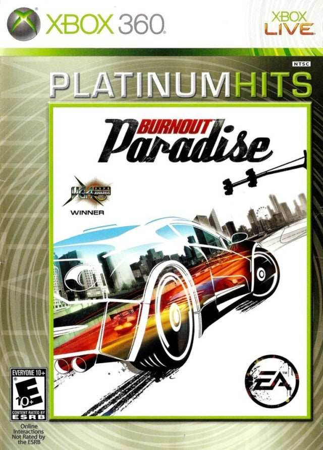 Burnout Paradise (Platinum Hits) (Xbox 360) - Game Manual Only