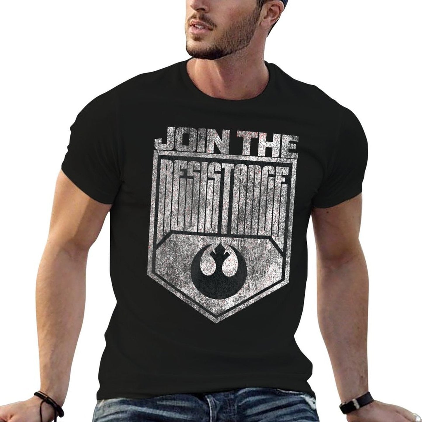 Star Wars Join The Resistance Distressed Center Rebel Badge  Breathable T-Shirt