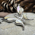 Brooke Butterfly Necklace - abalone shell