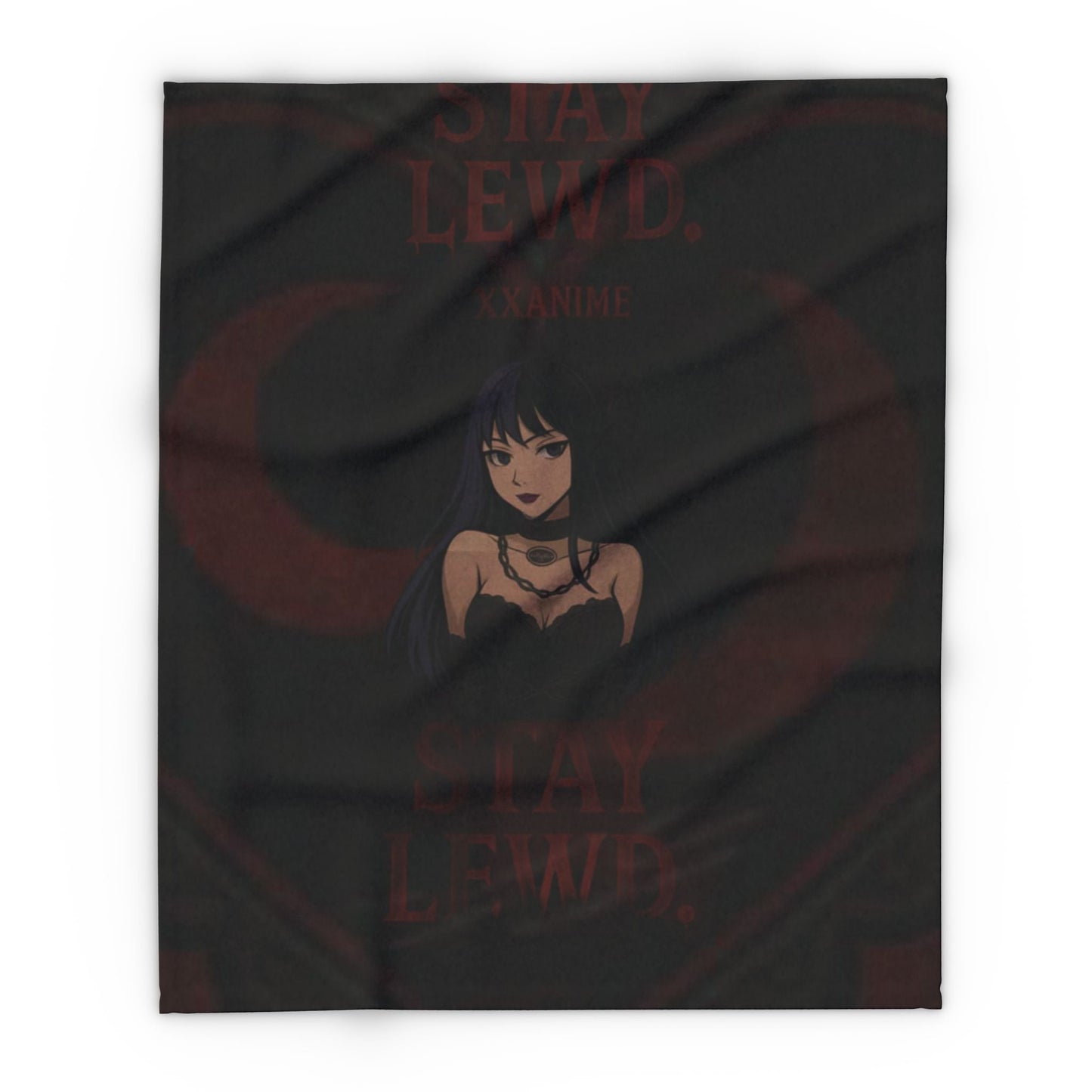 Stay Lewd Arctic Fleece Blanket, Cozy Throw for Home Decor, Perfect Gift for Fans, Gothic Aesthetic Blanket, Soft Bedding for All Seasons