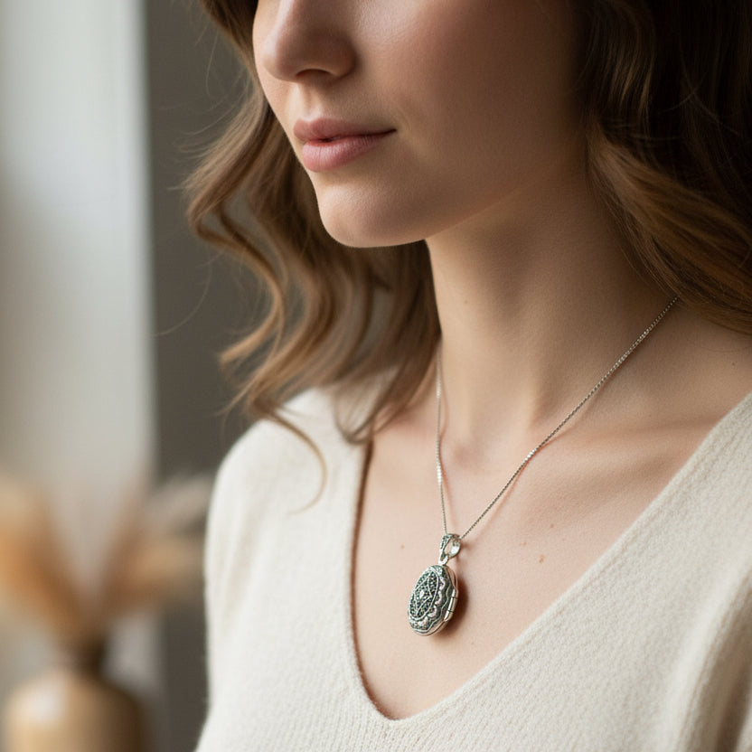 Florent Angel Wings Locket Necklace