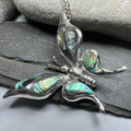 Brooke Butterfly Necklace - abalone shell
