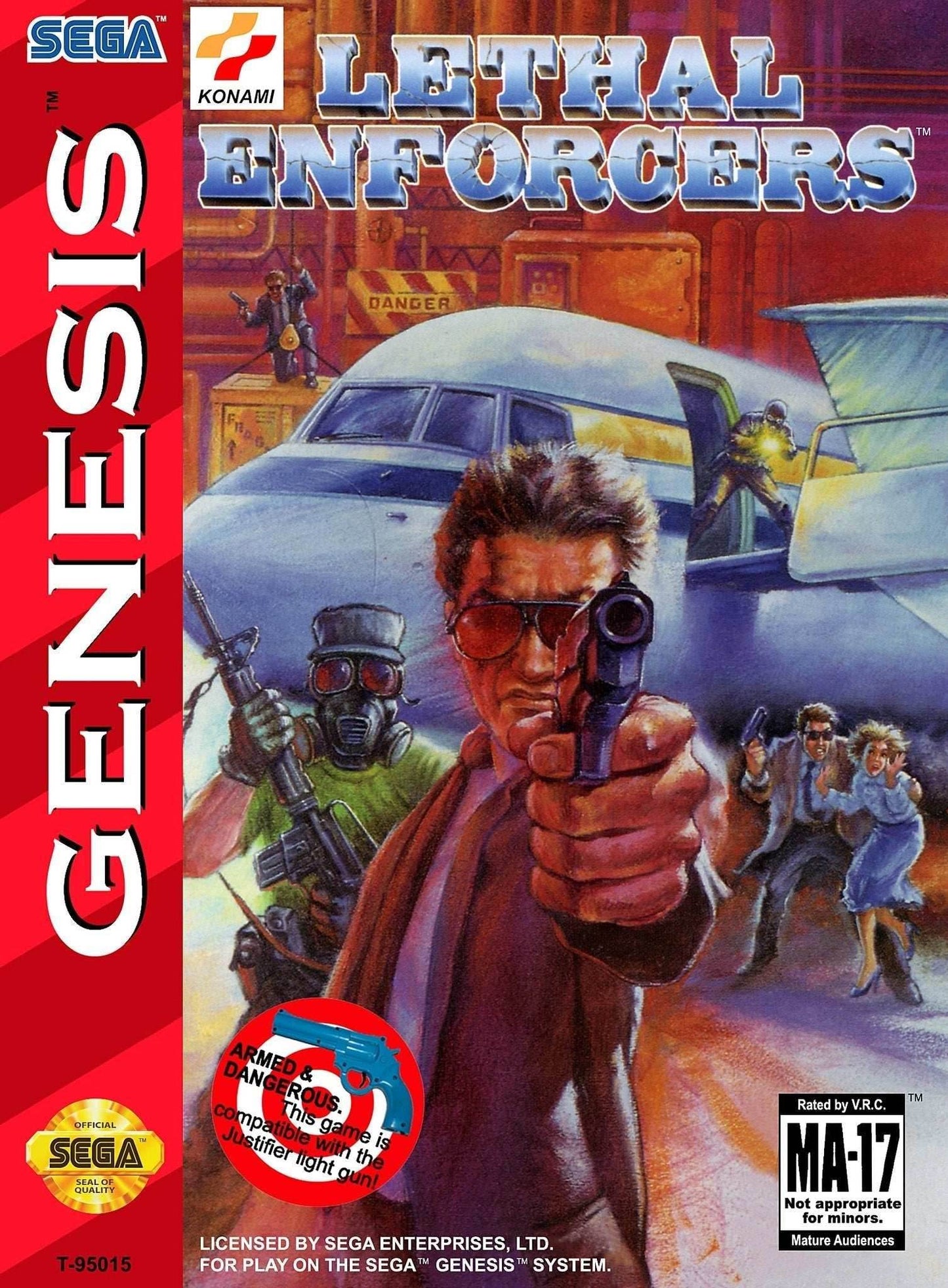 Lethal Enforcers (Sega Genesis) - Game Manual Only
