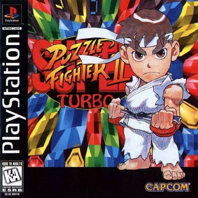 Super Puzzle Fighter II Turbo (Playstation) - Game Manual Only