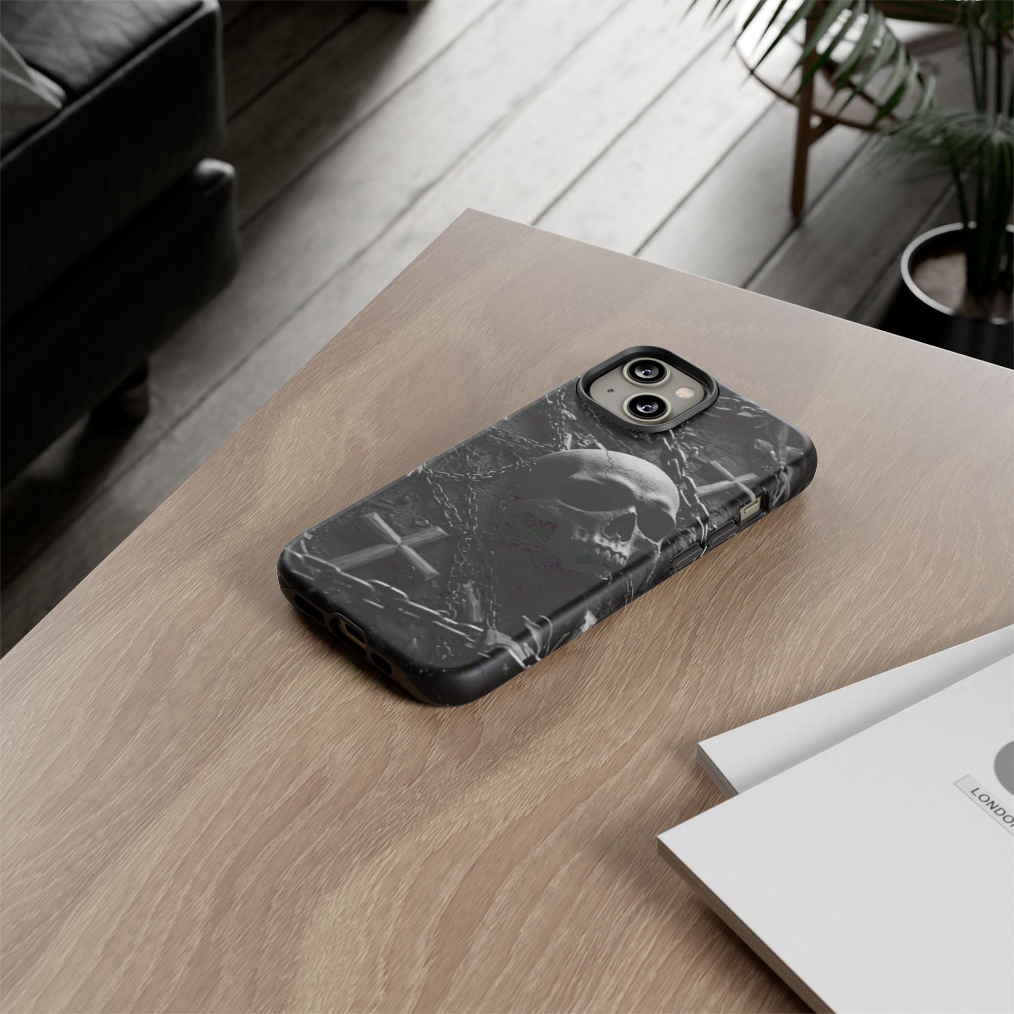 Gothic Skull Tough Phone Case