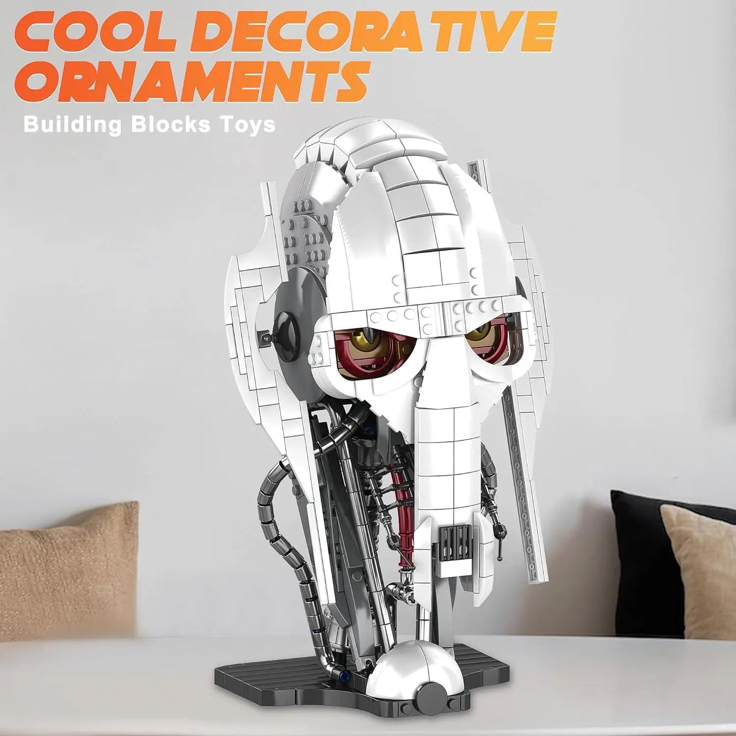 788pcs MOC Idea General Grievous Helmet Building Blocks Bricks Model Helmet Collection Assembling Toys for Children Adults Gift