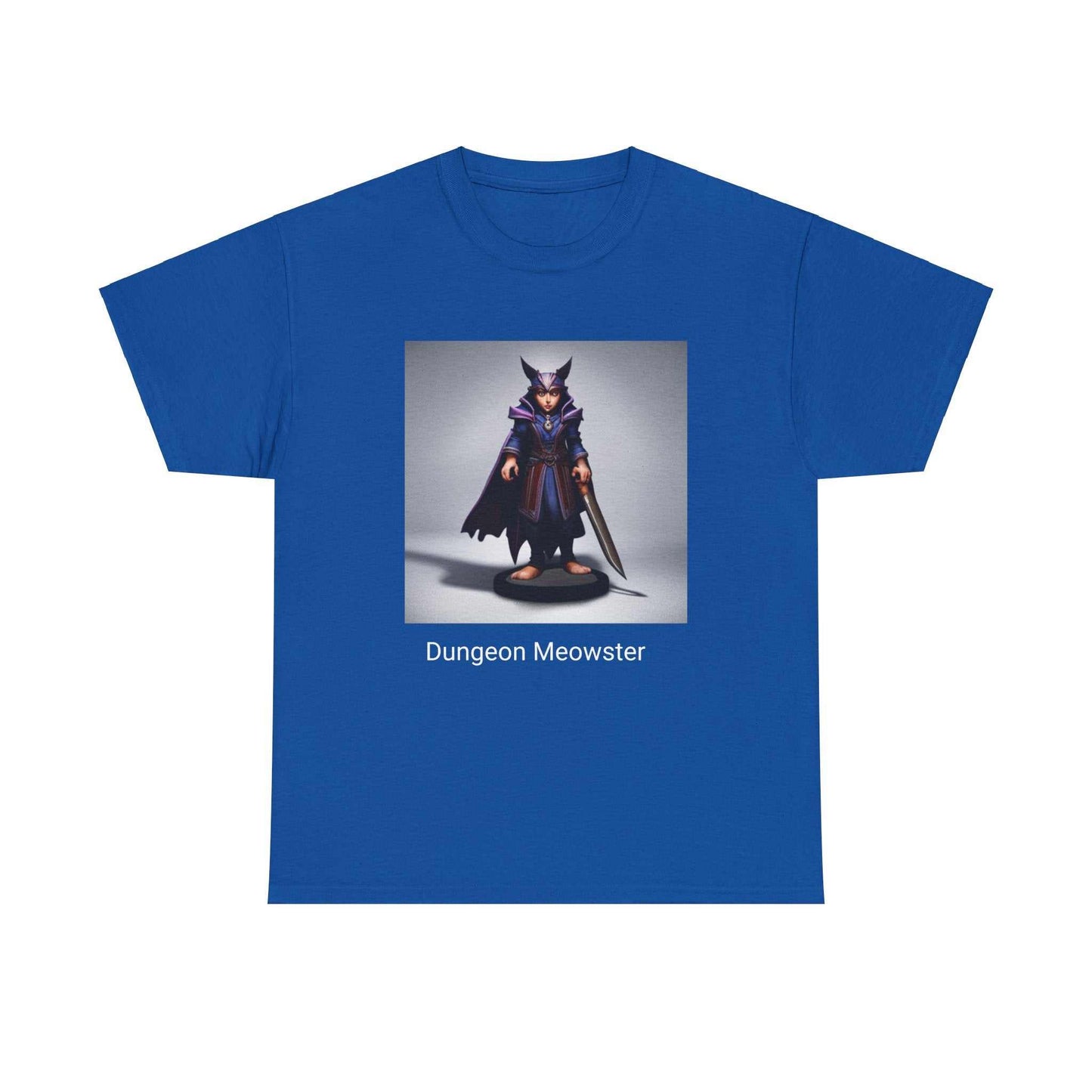 Dungeon Meowster Unisex Heavy Cotton Tee-DungeonDice1