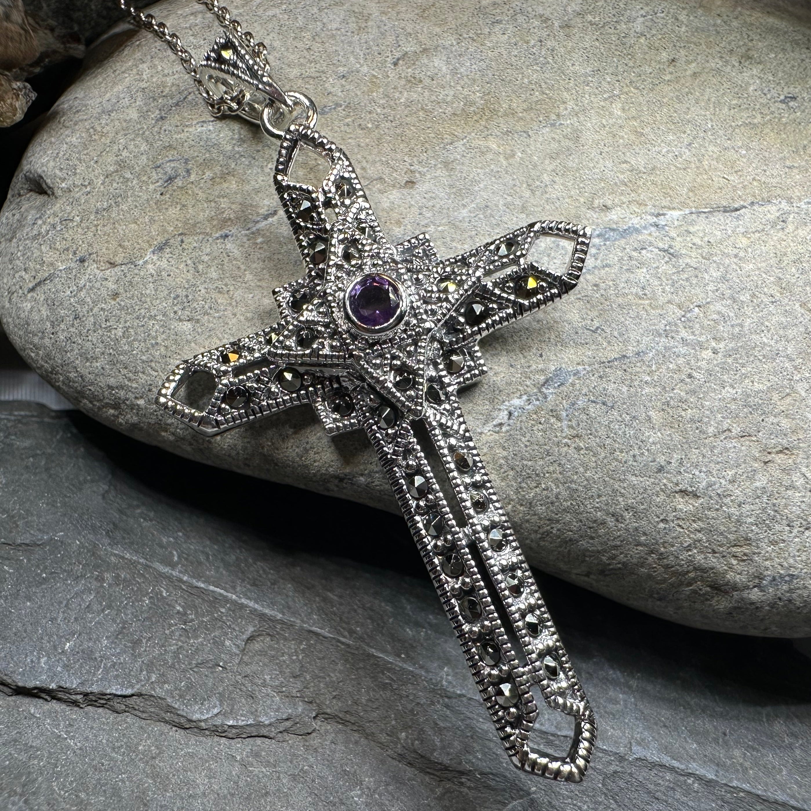 Open Weave Celtic Cross Necklace