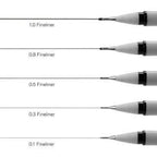 Winsor & Newton: Fineliner - Black 0.1 - 