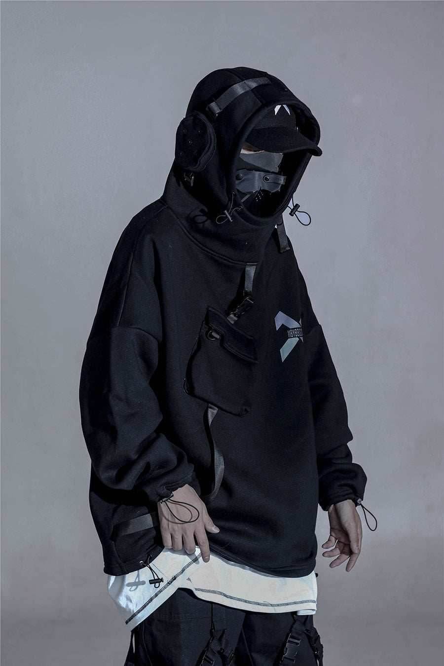 HiH13 Secret X Hoodie - Black / M