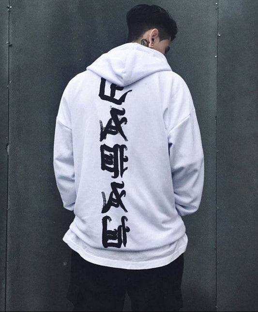 YEH3 White Japanese Demon Hoodie - White / S