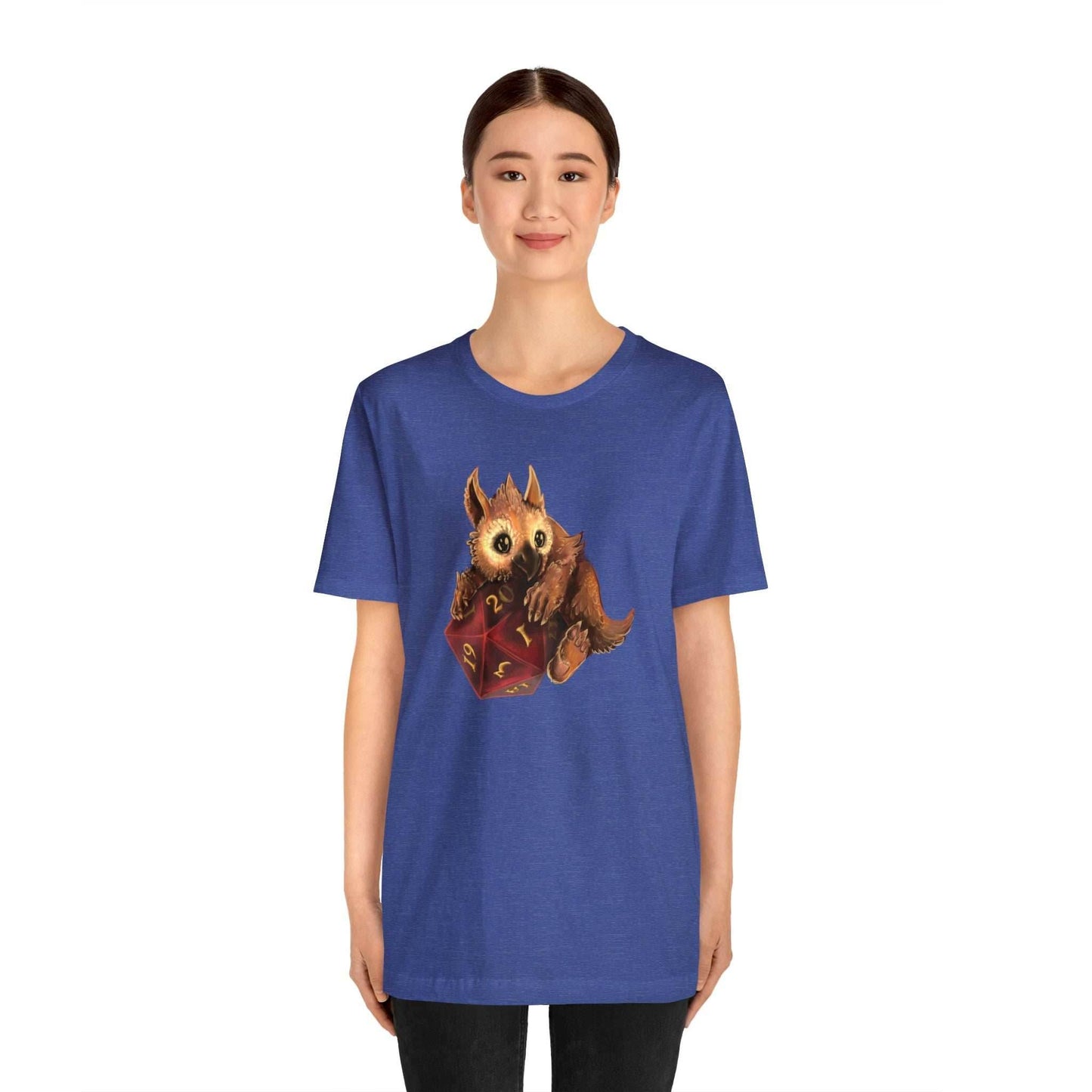 Owliver with High Variance D20 Short Sleeve Tee - Athletic Heather / S