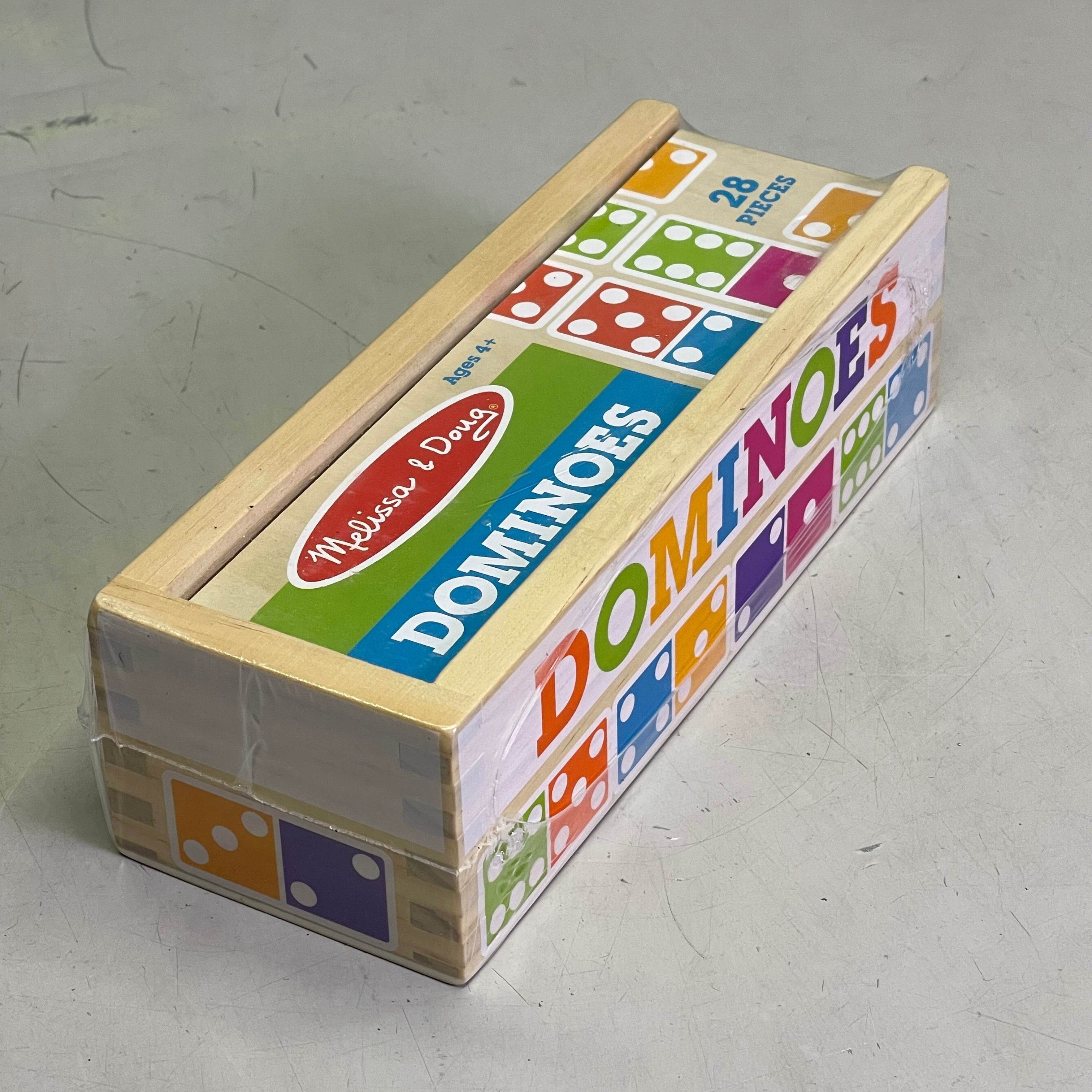 MELISSA & DOUG Dominoes Game 28 Pieces Multicolor Wood 30388 - 