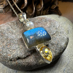 Galaxy Blue Labradorite Necklace