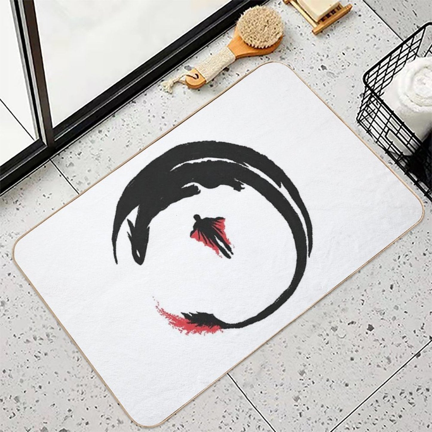 Dragon Rider  Repositionable Bath Mat