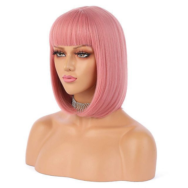 Straight Bangs wig