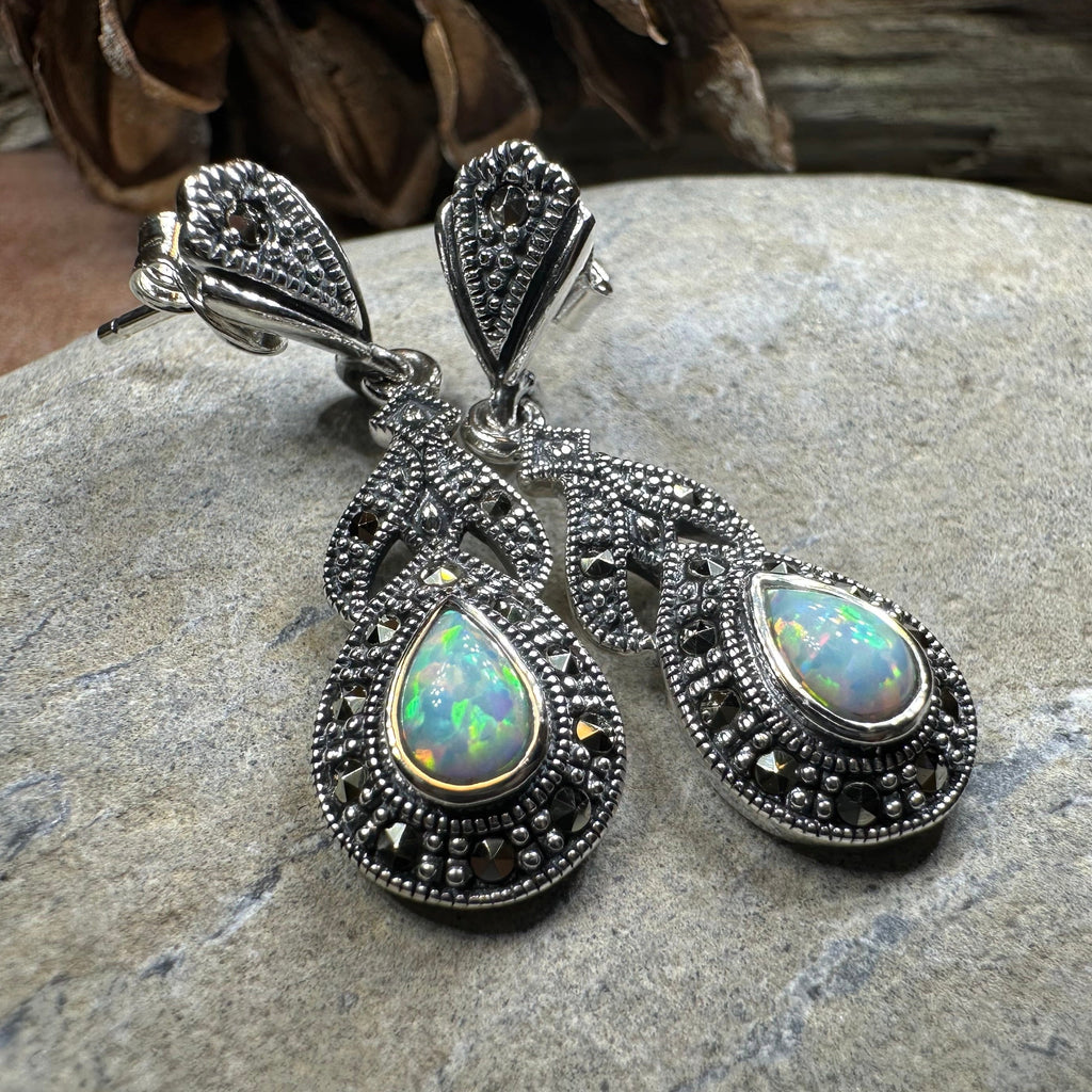 Celtic Twilight Opal Earrings