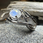 Blue Topaz Celtic Knot Ring